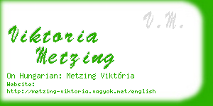viktoria metzing business card